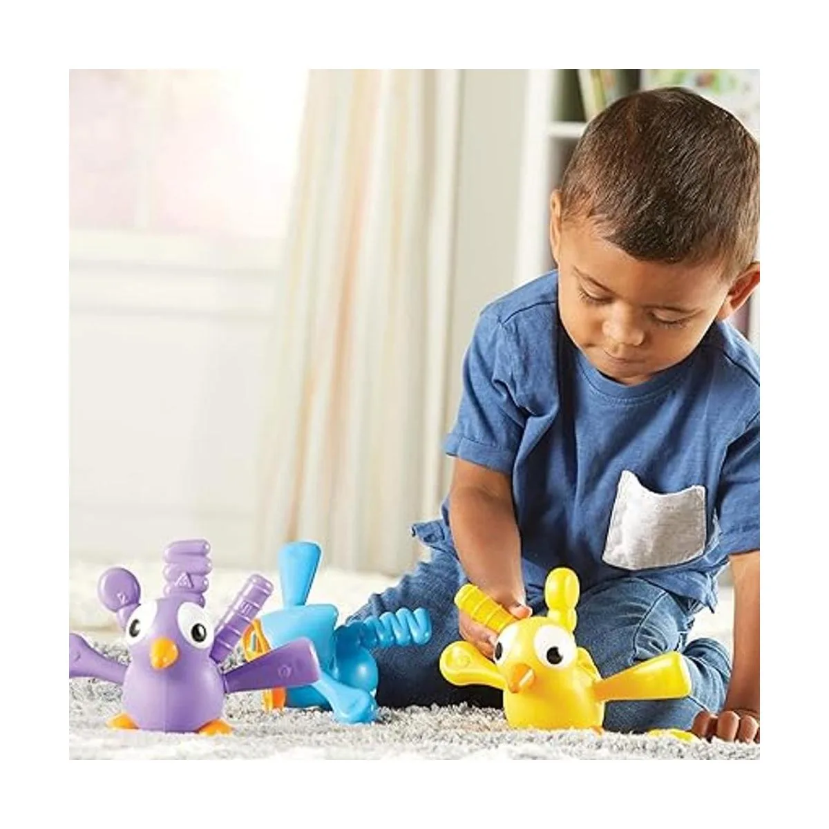 Learning Resources Fine Motor Peacock Pals 5 piezas a_3