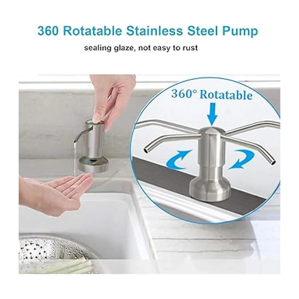 Dispensador de jabón para fregadero de cocina dispensador