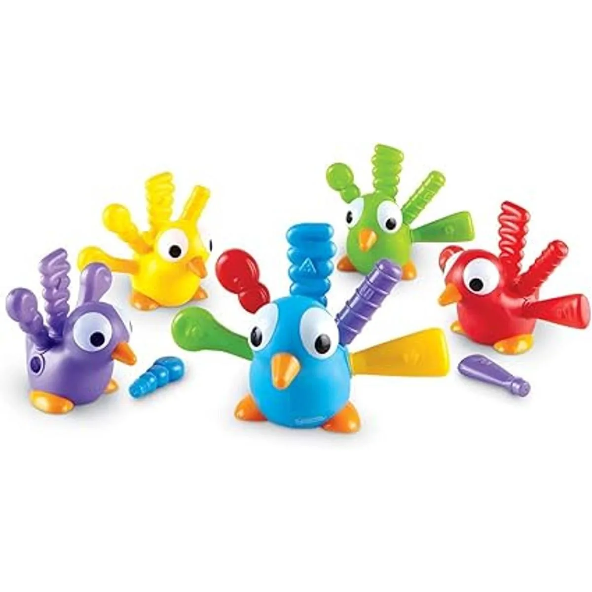 Learning Resources Fine Motor Peacock Pals 5 piezas a_5