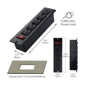 Tomacorrientes de escritorio empotrables con interruptor_2