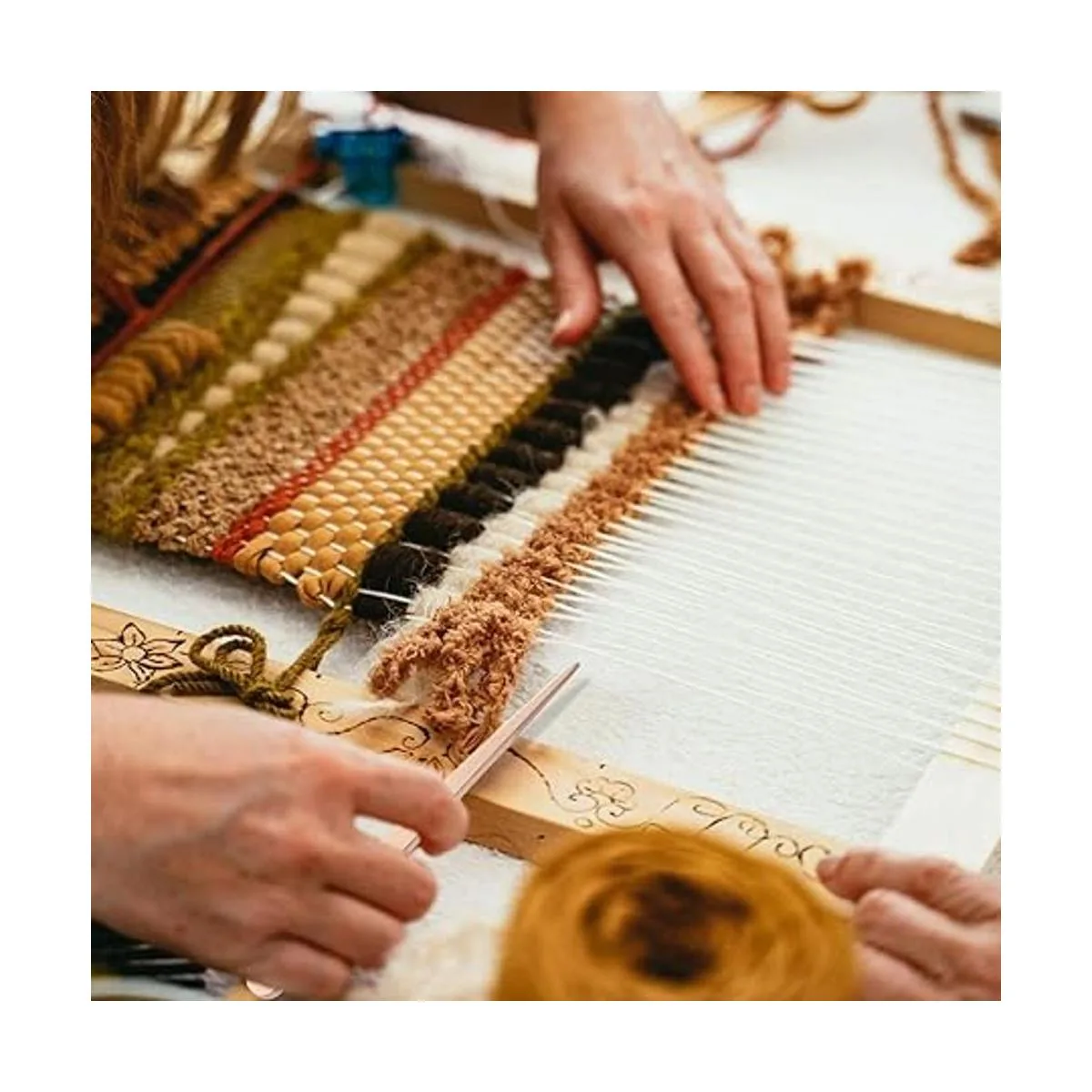 5 agujas de tejer de ojo grande aguja de ganchillo de