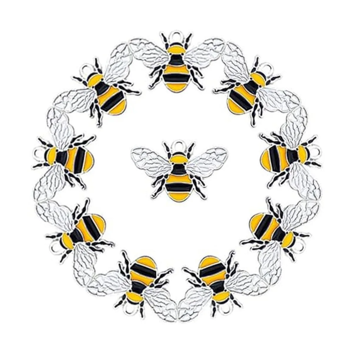 Lote de 24 colgantes de metal de aleación de goteo de_2