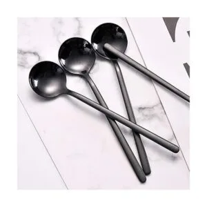 FindTop Juego de 8 cucharas de espresso de acero