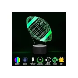 Ticent Luz nocturna de fútbol 3D de 7 colores que cambian_4