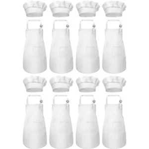 Delantal de 8 piezas para niños y 8 piezas delantal de_1