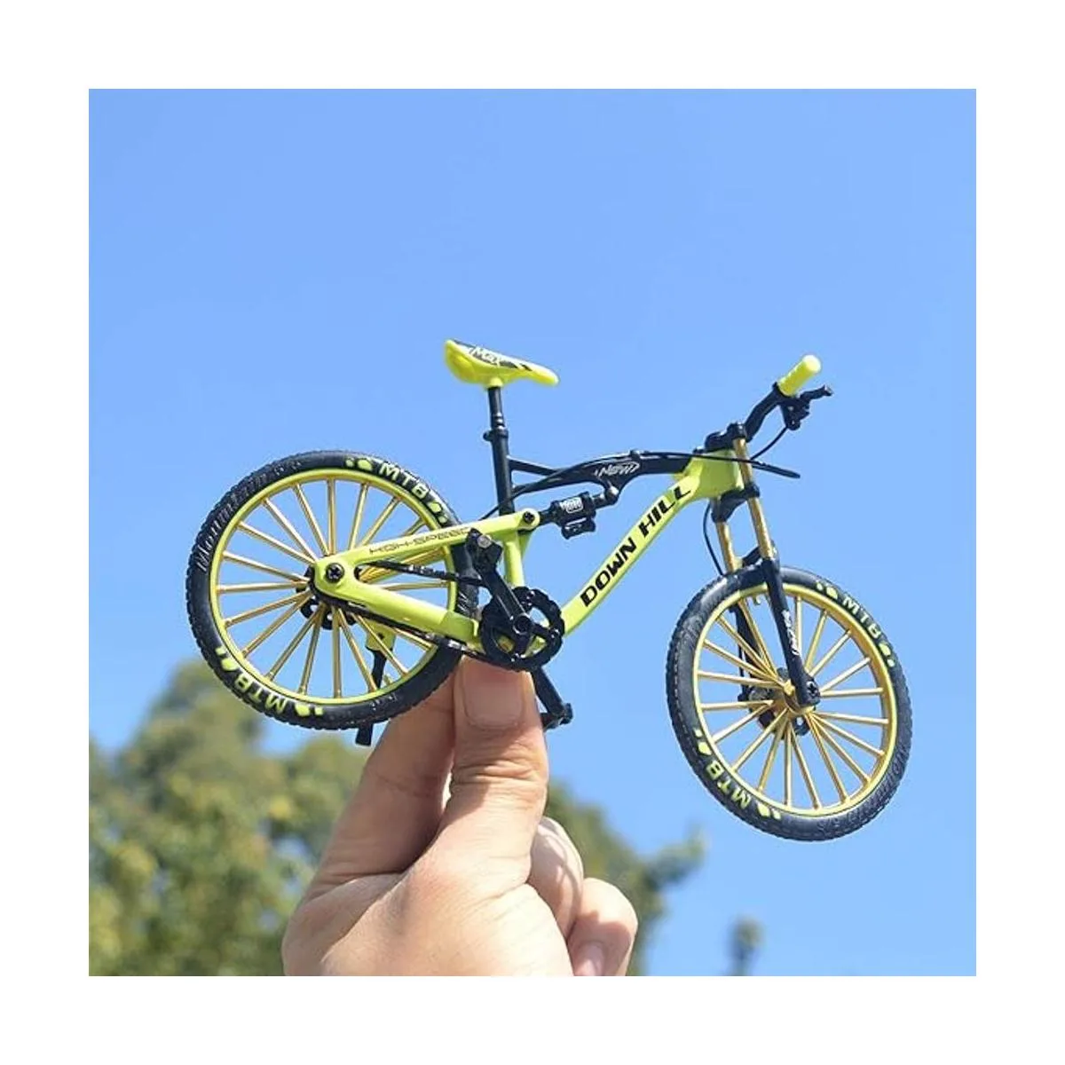 Ailejia Mini adorno de bicicleta de carreras vehículos