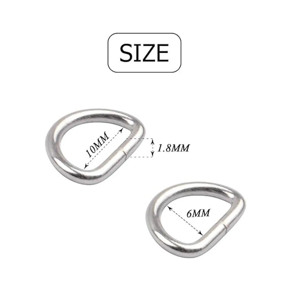 BronaGrand 200 hebillas de anillo en D de metal de 25_2