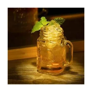 Kingrol Paquete de 16 vasos de 2 onzas con tapas frascos
