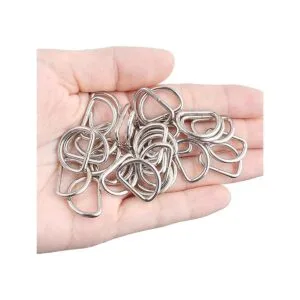 BronaGrand 100 hebillas de anillo en D de metal de 35