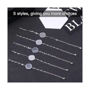 40 piezas de bisel de pulsera para hacer joyas 20