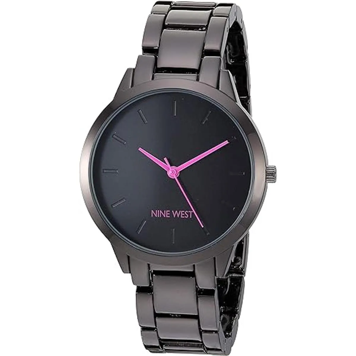 Nine West Reloj de pulsera Gunmetal para mujer_1