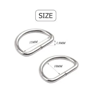 BronaGrand 100 hebillas de anillo en D de metal de 35