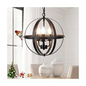 DLLT Lámpara de techo colgante color negro_1