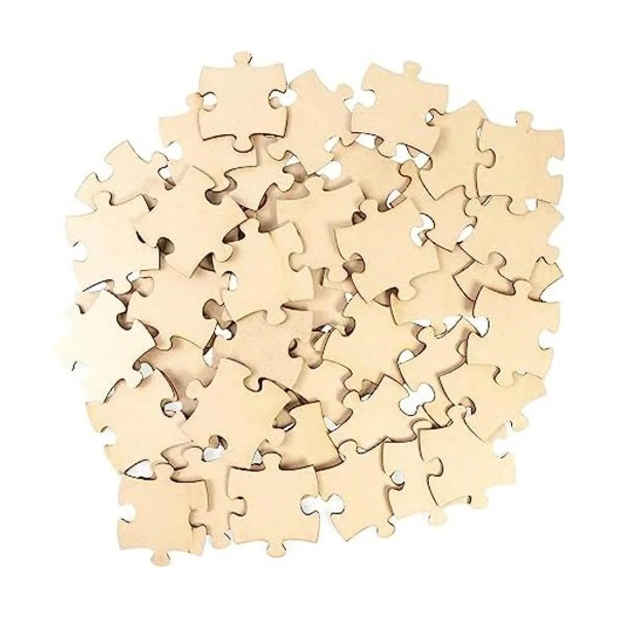 50 piezas de rompecabezas de madera en blanco jumbo para_1