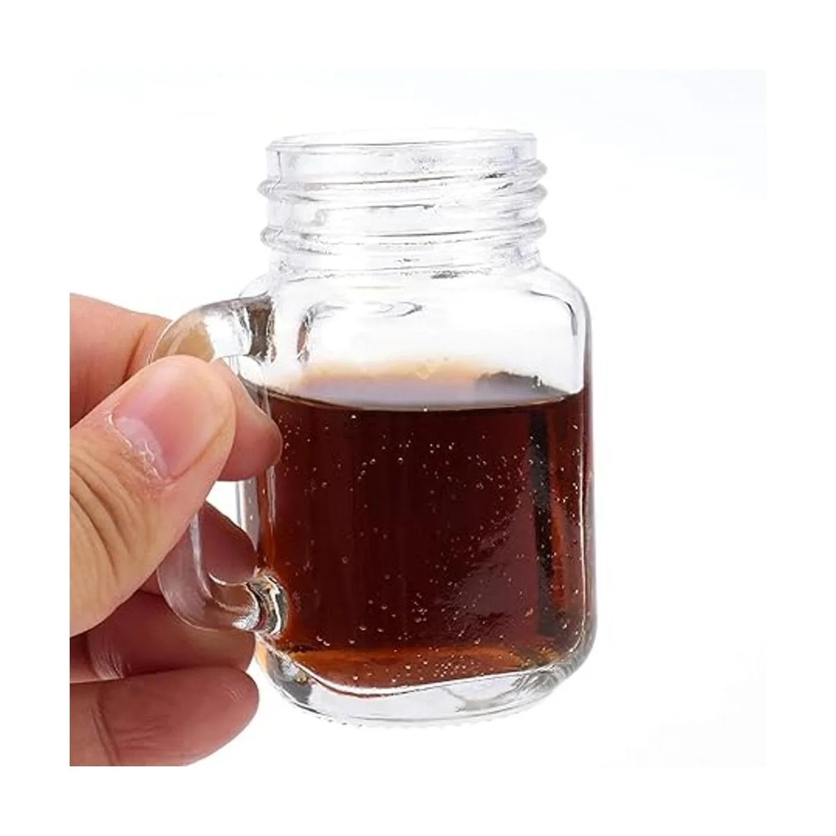 Kingrol Paquete de 16 vasos de 2 onzas con tapas frascos