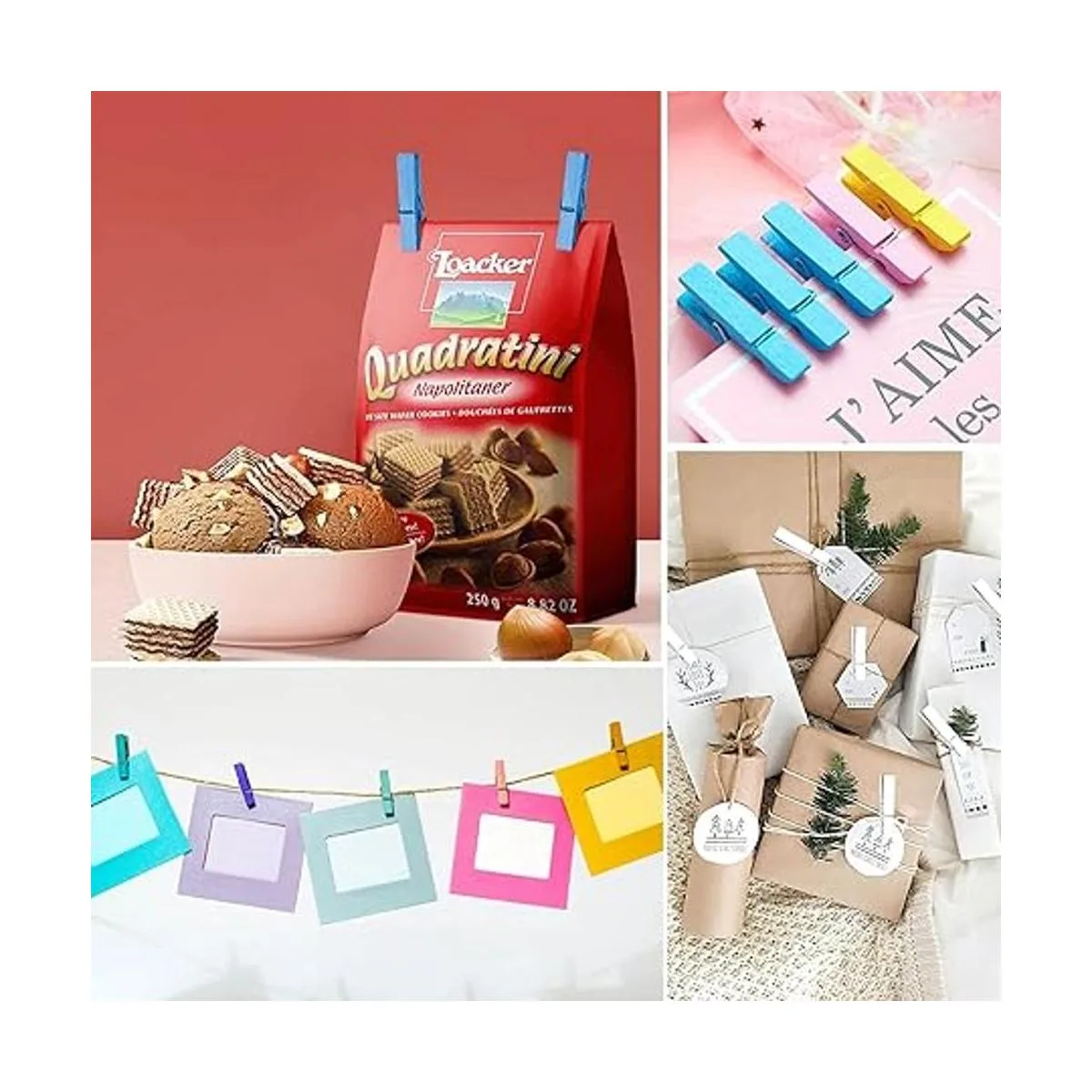 Mini alfileres de ropa para fotos pinzas pequeñas de_4