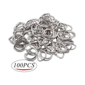 BronaGrand 100 hebillas de anillo en D de metal de 35