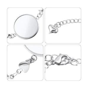 40 piezas de bisel de pulsera para hacer joyas 20