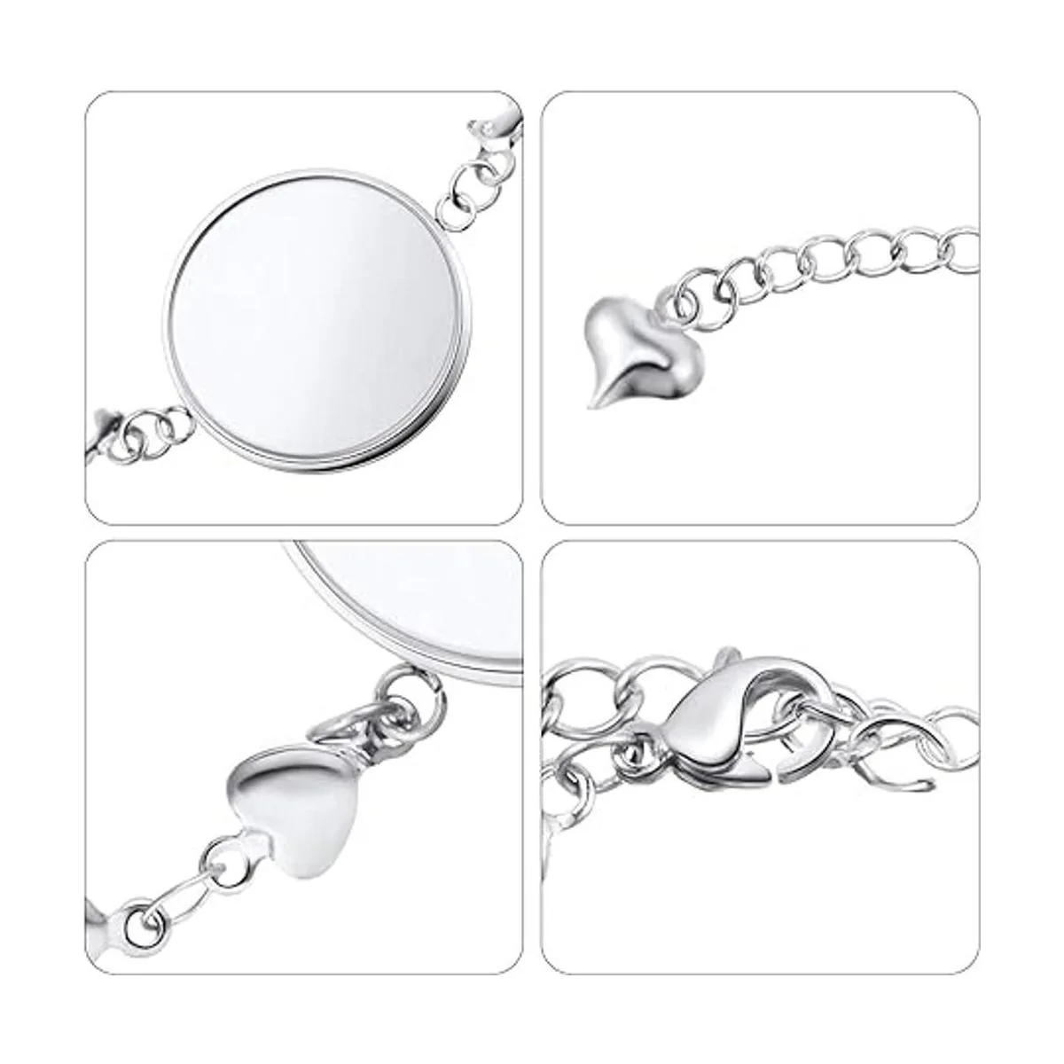 40 piezas de bisel de pulsera para hacer joyas 20