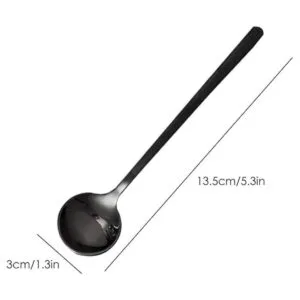 FindTop Juego de 8 cucharas de espresso de acero