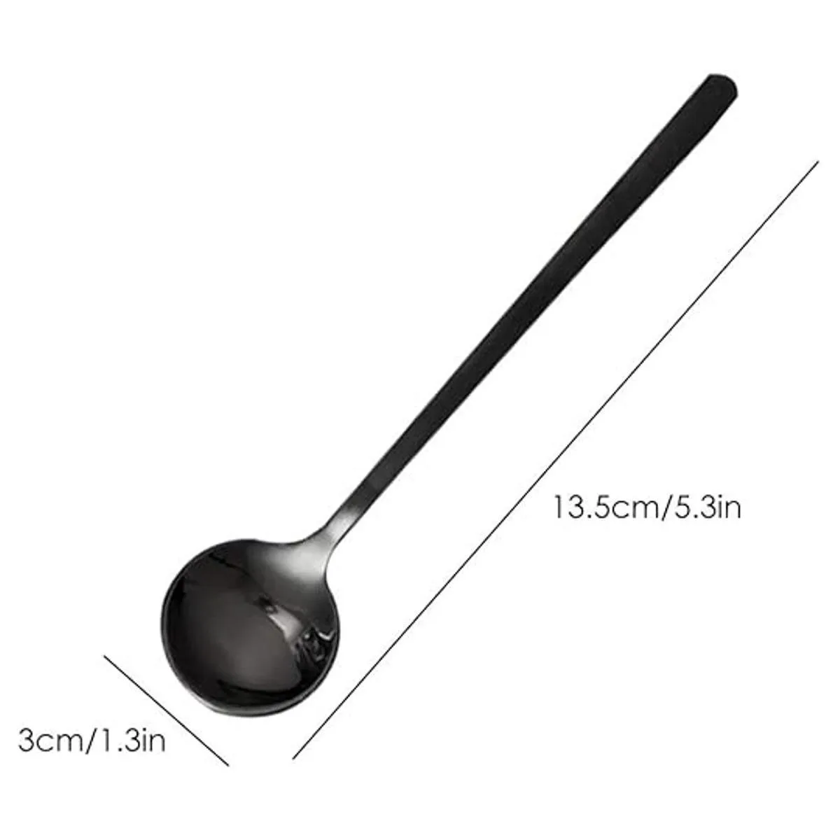 FindTop Juego de 8 cucharas de espresso de acero