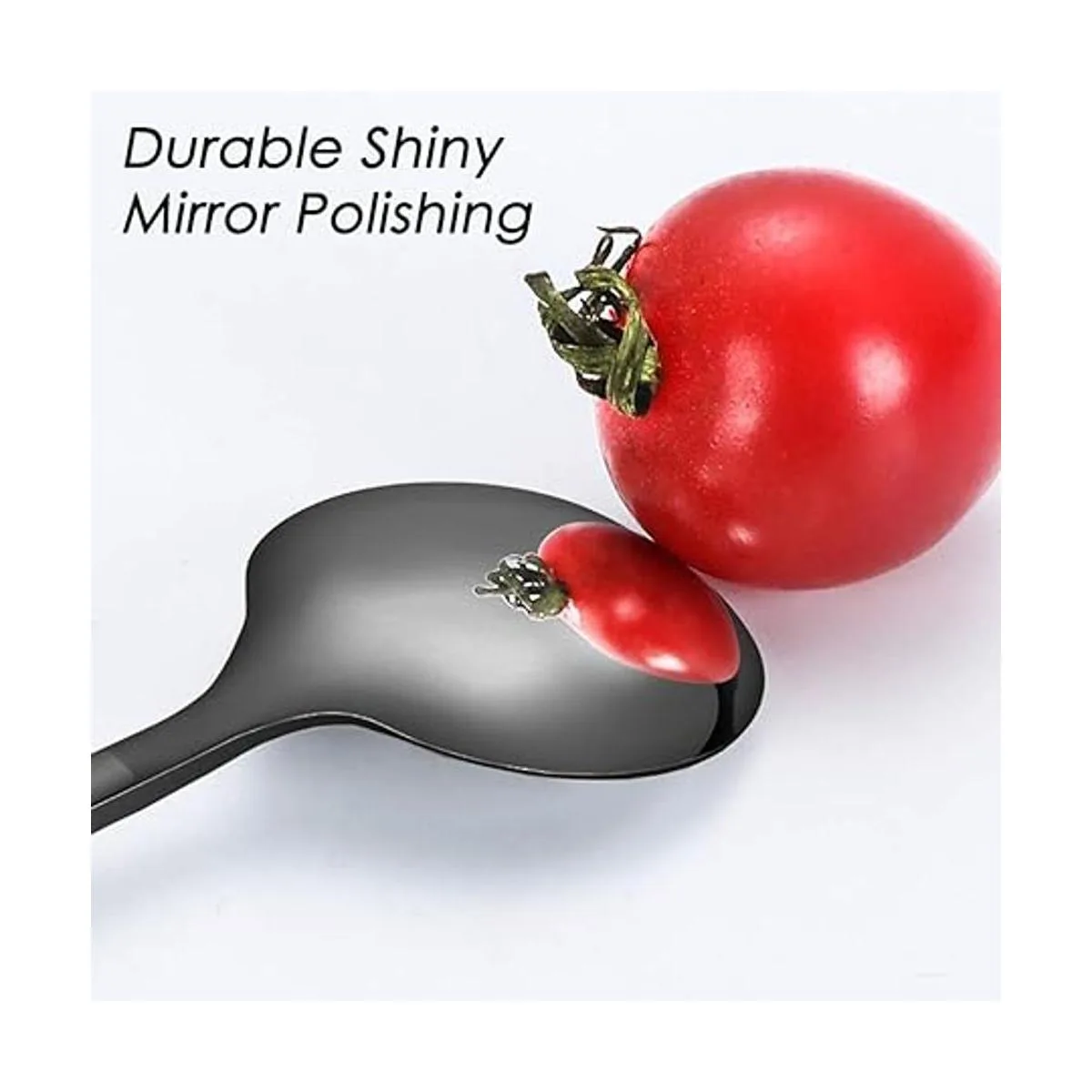 FindTop Juego de 8 cucharas de espresso de acero