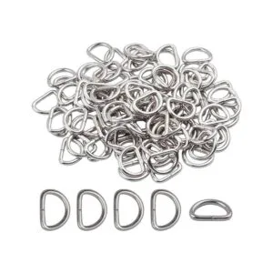 BronaGrand 200 hebillas de anillo en D de metal de 25_1