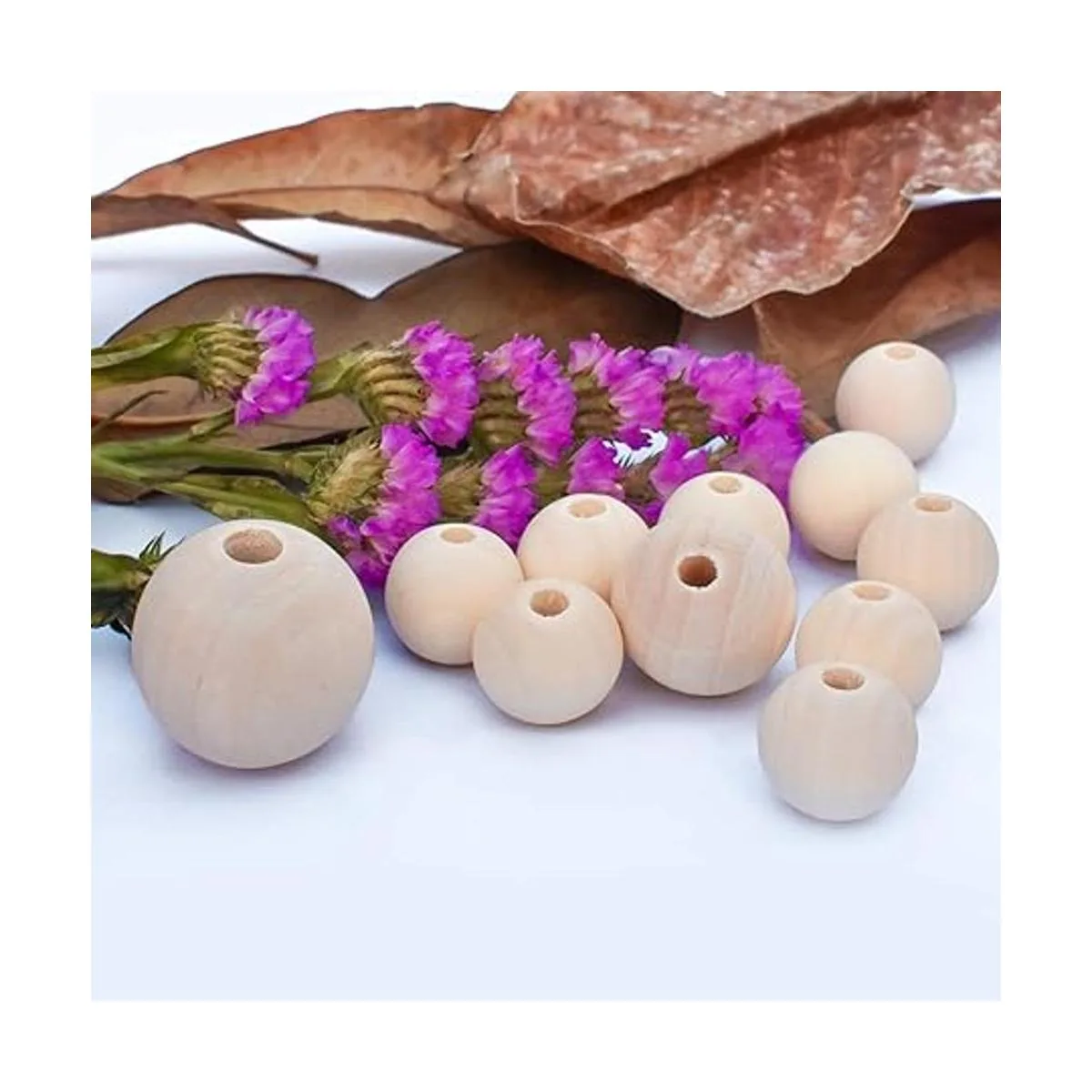 560 cuentas redondas de madera natural sin terminar_5