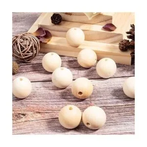 560 cuentas redondas de madera natural sin terminar_4