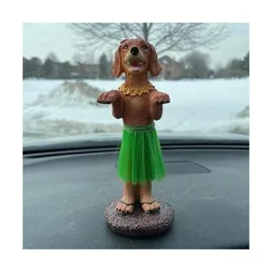 Hula Dog Dashboard Doll Accesorios para coche Bobblehead