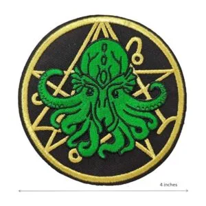 Parche bordado para planchar con logotipo de Cthulhu_2