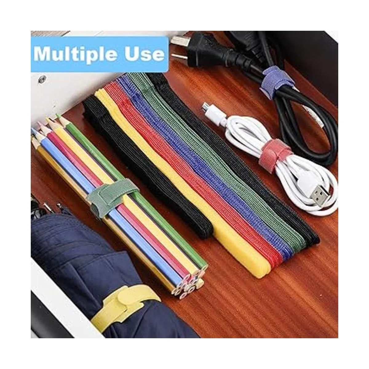 Newlan Juego de 60 correas de cable reutilizables en 2