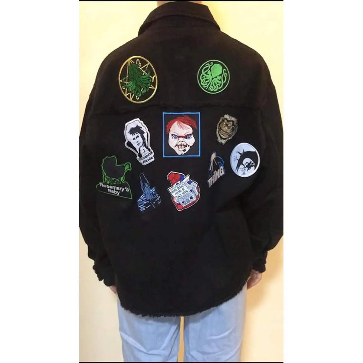 Parche bordado para planchar con logotipo de Cthulhu_4