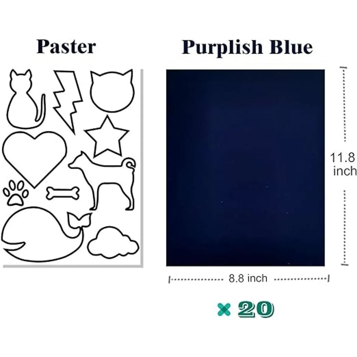 20 hojas de terciopelo autoadhesivas para cajones de_2