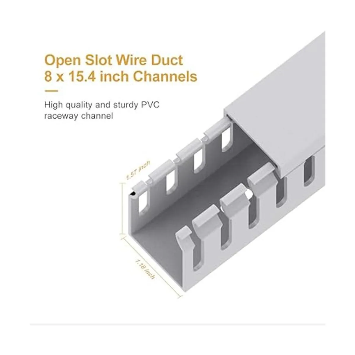 Canal de cableado de ranura abierta canal de gestión de_2