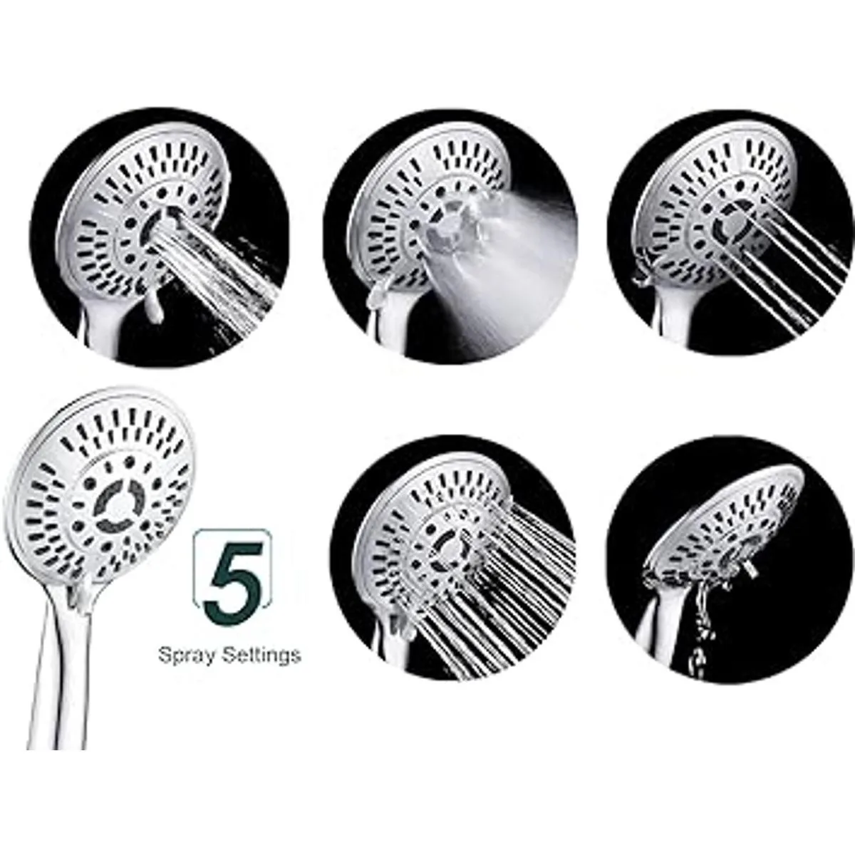 Combo de cabezales de ducha que incluye cabezal de ducha_2