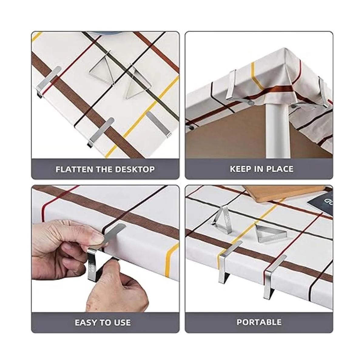 Paquete de 12 clips para mantel Clips de mantel para