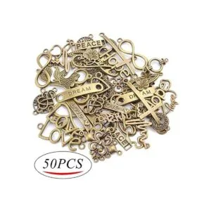 Aylifu Dijes para conectores de palabras Metal Bronce