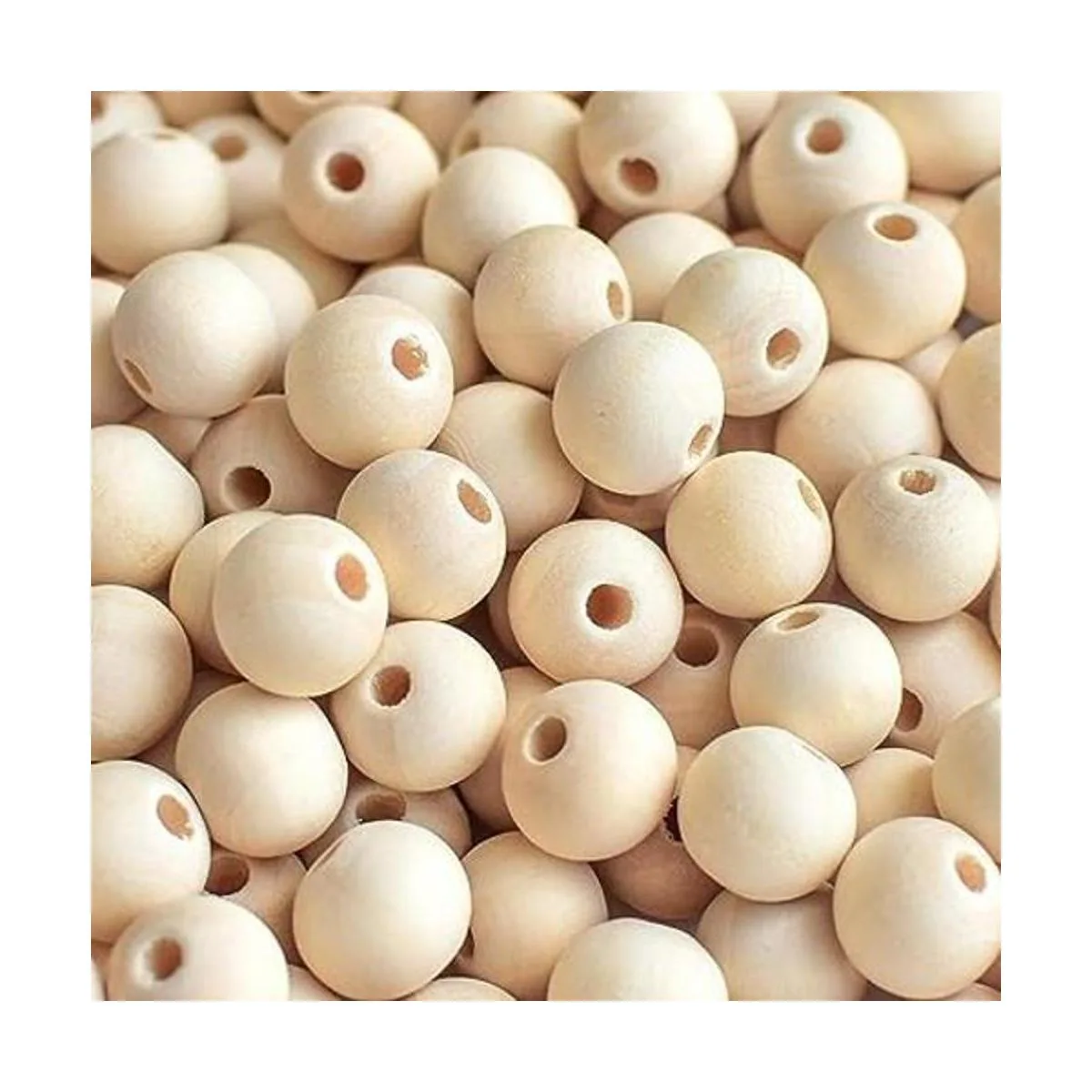 560 cuentas redondas de madera natural sin terminar_1