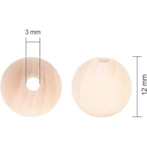 560 cuentas redondas de madera natural sin terminar_2