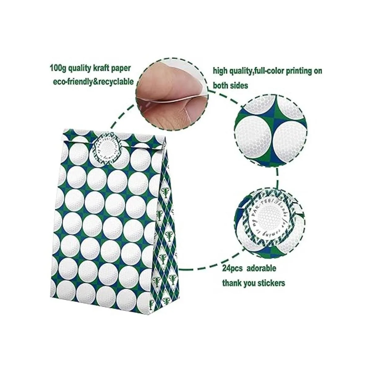 Paquete de 24 bolsas de recuerdo de caramelos para fiesta_5