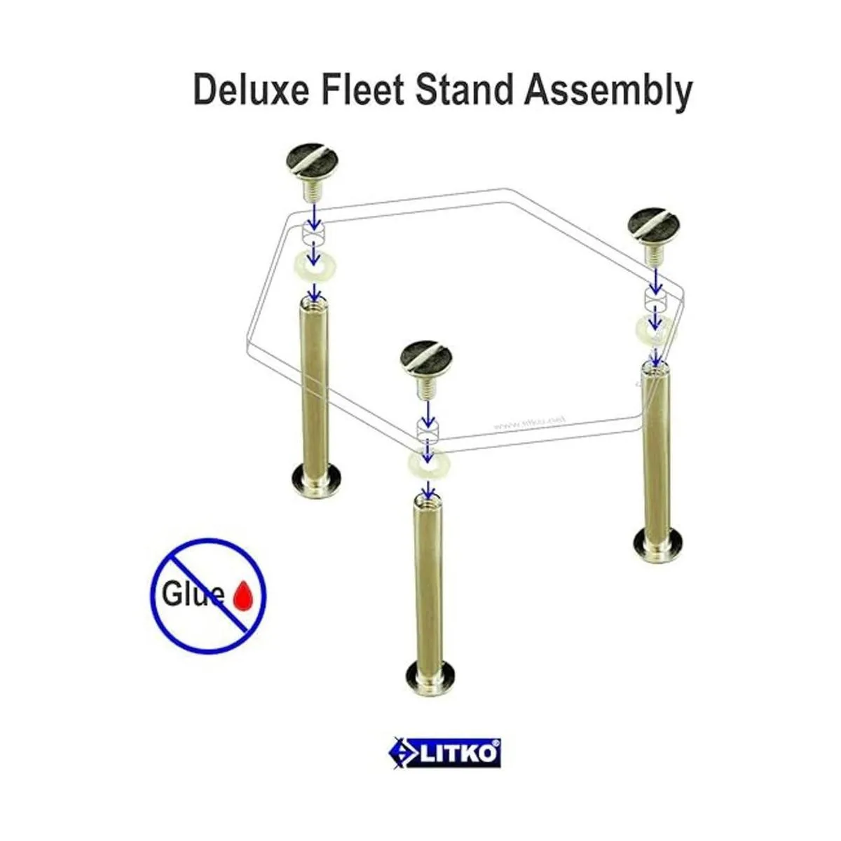 LITKO Deluxe Soportes para flota 3 unidades transparente_3