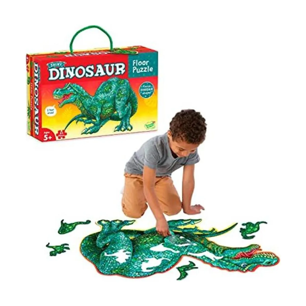 Peaceable Kingdom Rompecabezas de suelo con dinosaurio_1