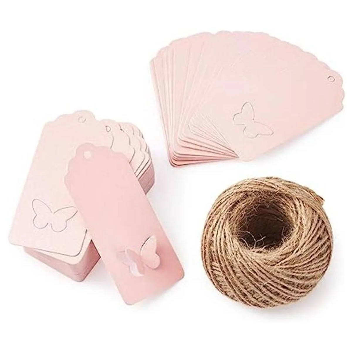 Pandahall Juego de 100 etiquetas de regalo de mariposa