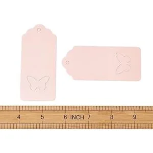 Pandahall Juego de 100 etiquetas de regalo de mariposa