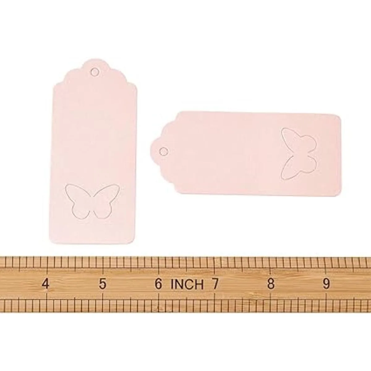Pandahall Juego de 100 etiquetas de regalo de mariposa