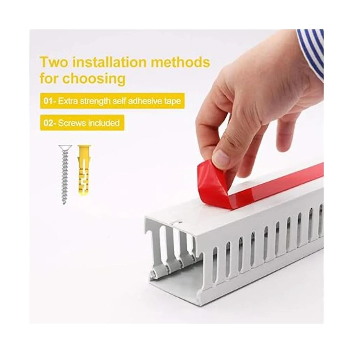 Canal de cableado de ranura abierta canal de gestión de_4