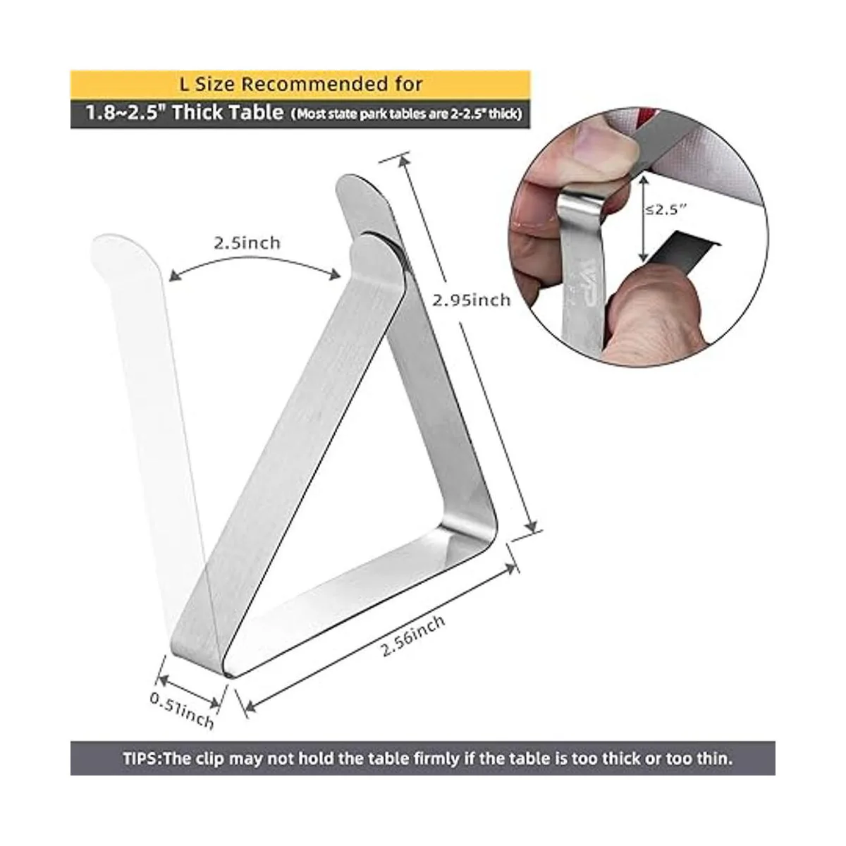 Paquete de 12 clips para mantel Clips de mantel para