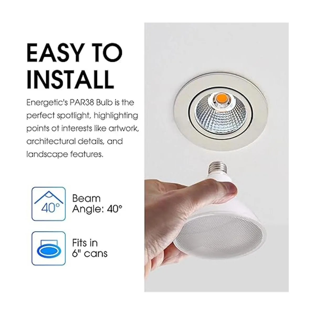 Energetic PAR38 Bombilla LED para exteriores luz diurna