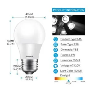 Energetic Bombillas para refrigerador A15 equivalentes a_2